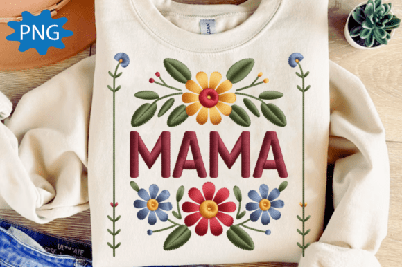 Boho Floral Mama PNG Embroidery Style Review