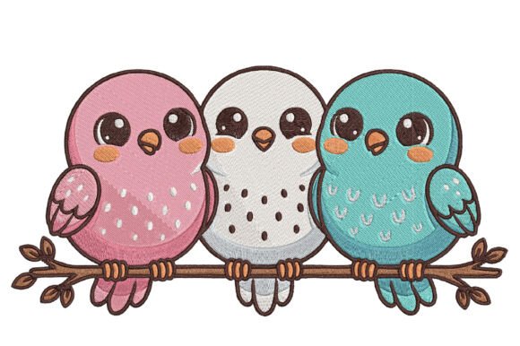 Cute Kawaii Birds Embroidery Review