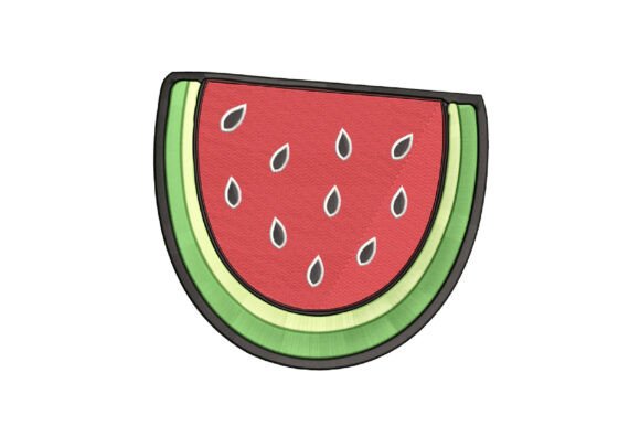 Cute Watermelon Slice Embroidery Design Review