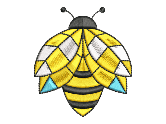 Geometric Bee Embroidery Design Review