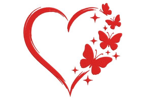 Heart Butterfly Embroidery Design Review