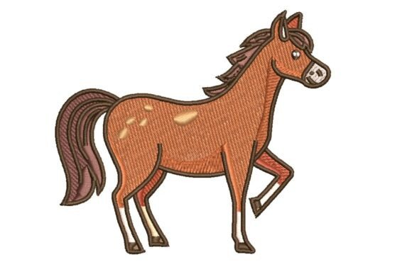 Horse Embroidery, Barnyard Animal