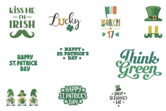 Lucky Irish St. Patrick’s Day Embroidery