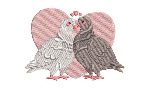 Pigeons in Love Embroidery Design Review