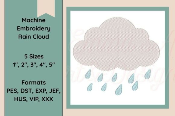 Rain Cloud Machine Embroidery Design Review