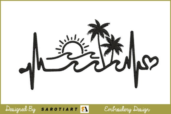 Summer Embroidery Design, Love Line Art Review