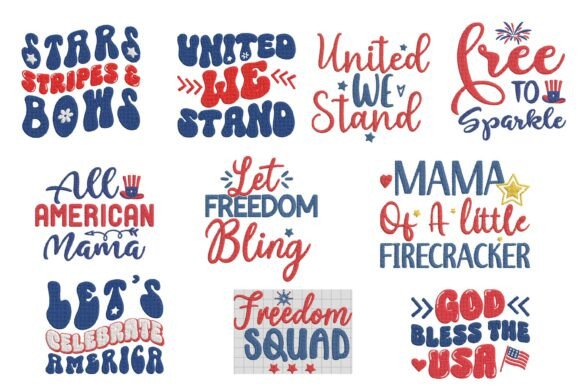 USA Family Patriotic Embroidery Bundle Review
