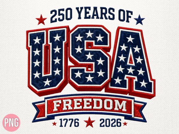 USA Freedom 1776 2026 Embroidery PNG Review